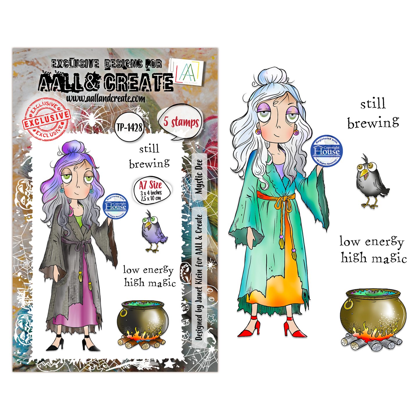 TP-1428 - A7 Stamp Set - Mystic Dee
