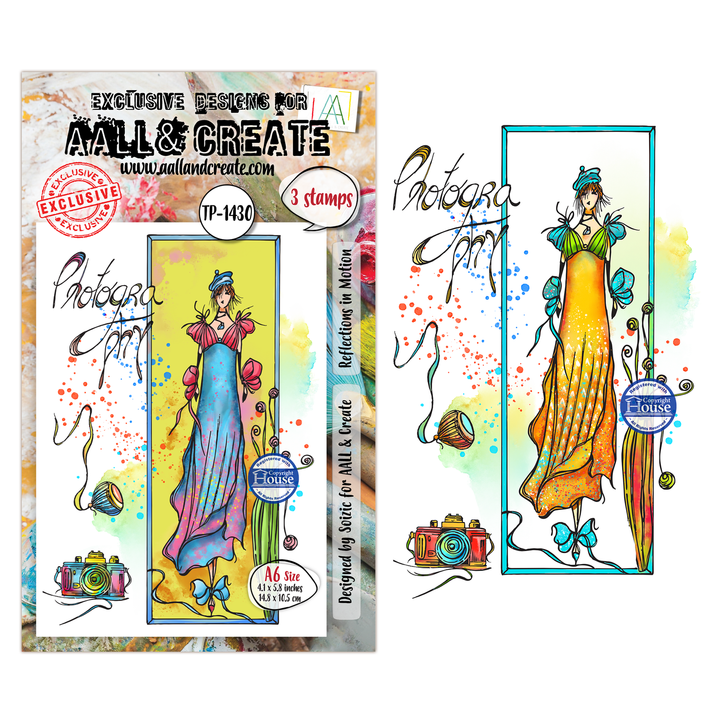 TP-1430 - A6 Stamp Sets - Reflections in Motion