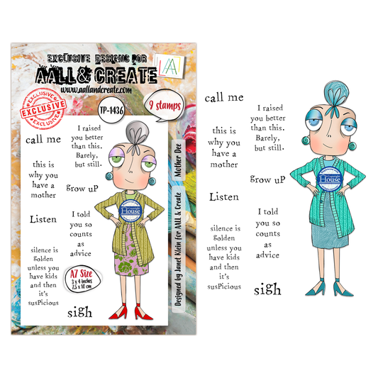 TP-1436 - A7 Stamp Sets - Mother Dee