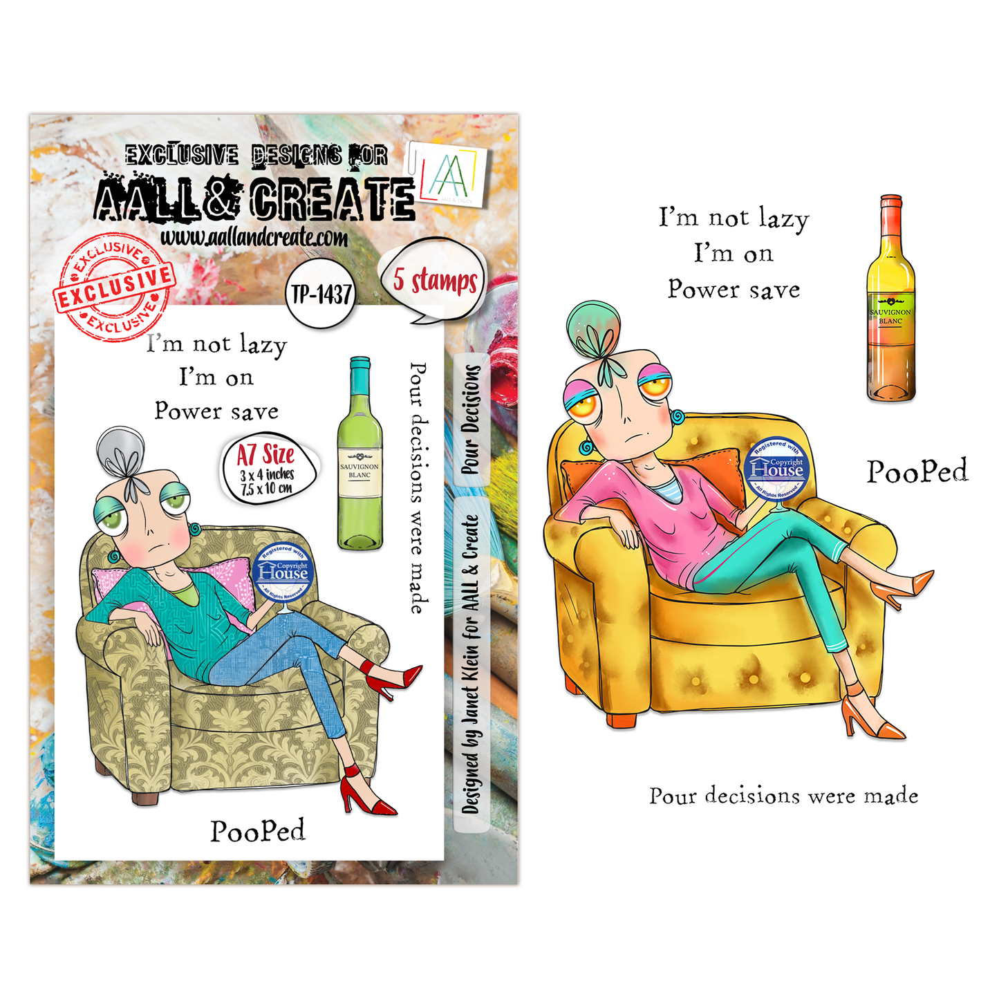 TP-1437 - A7 Stamp Sets - Pour Decisions