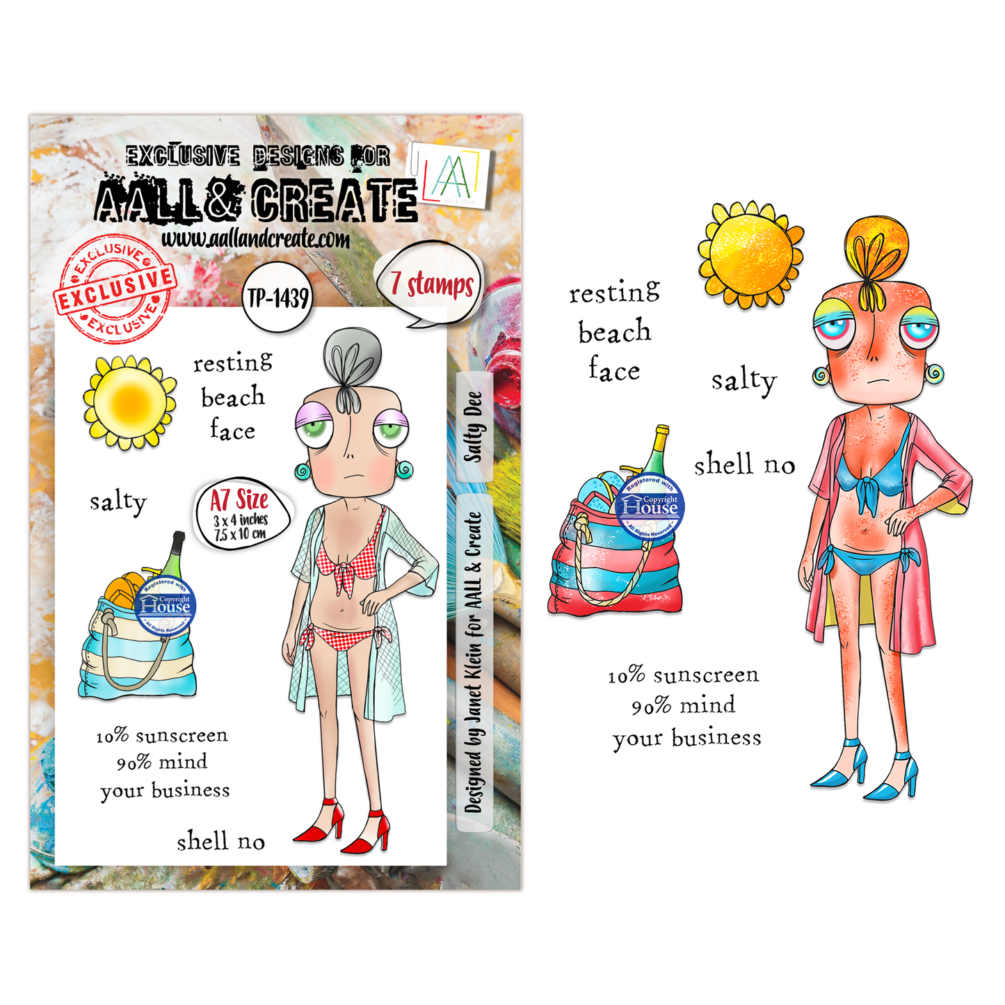 TP-1439 - A7 Stamp Sets - Salty Dee