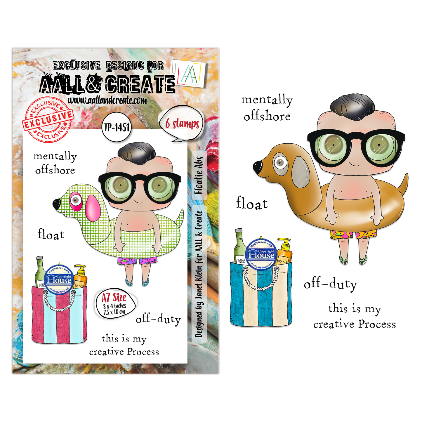 TP-1451 - A7 Stamp Sets - Floatie Abs