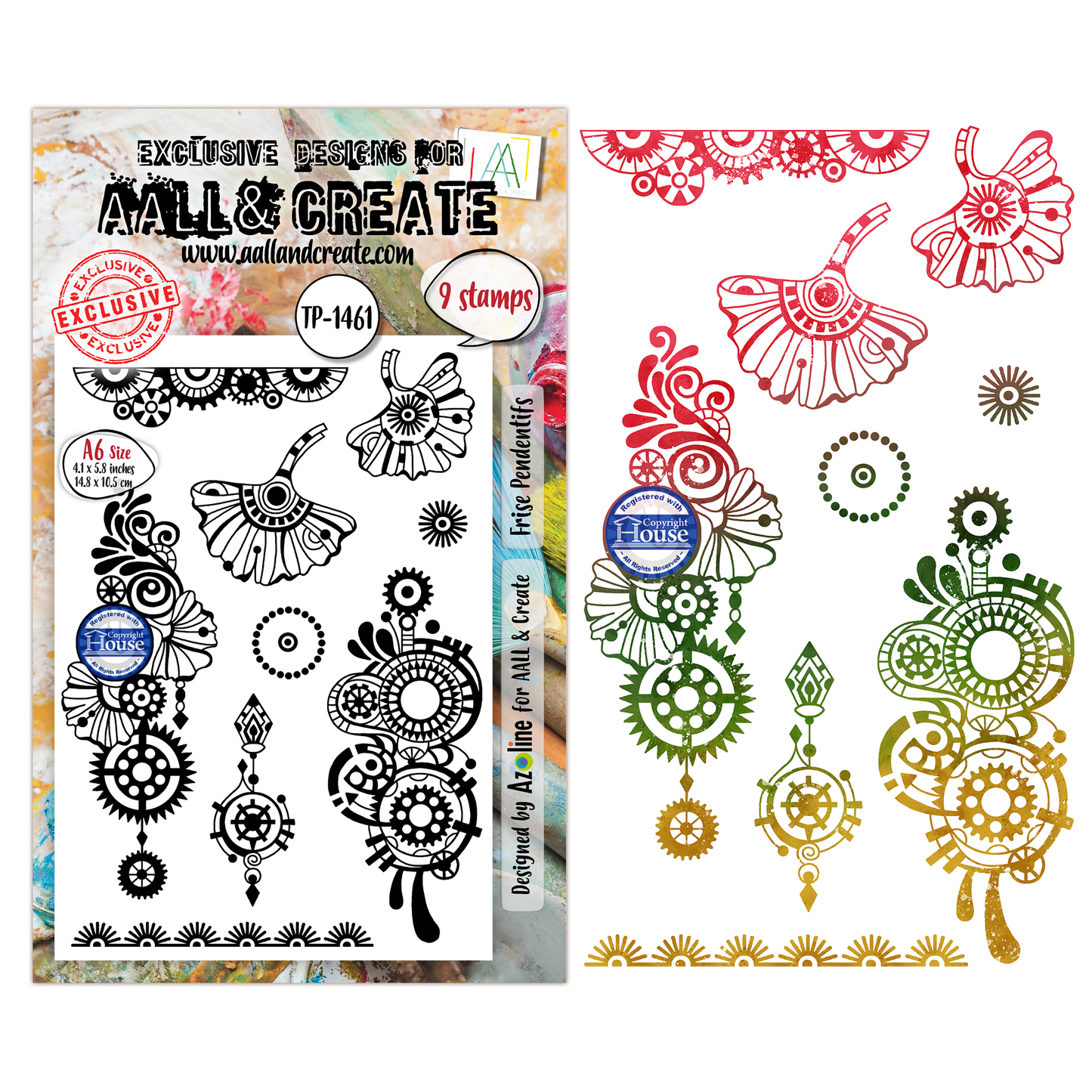 Azoline Cercle De Couleurs Stamp Bundle