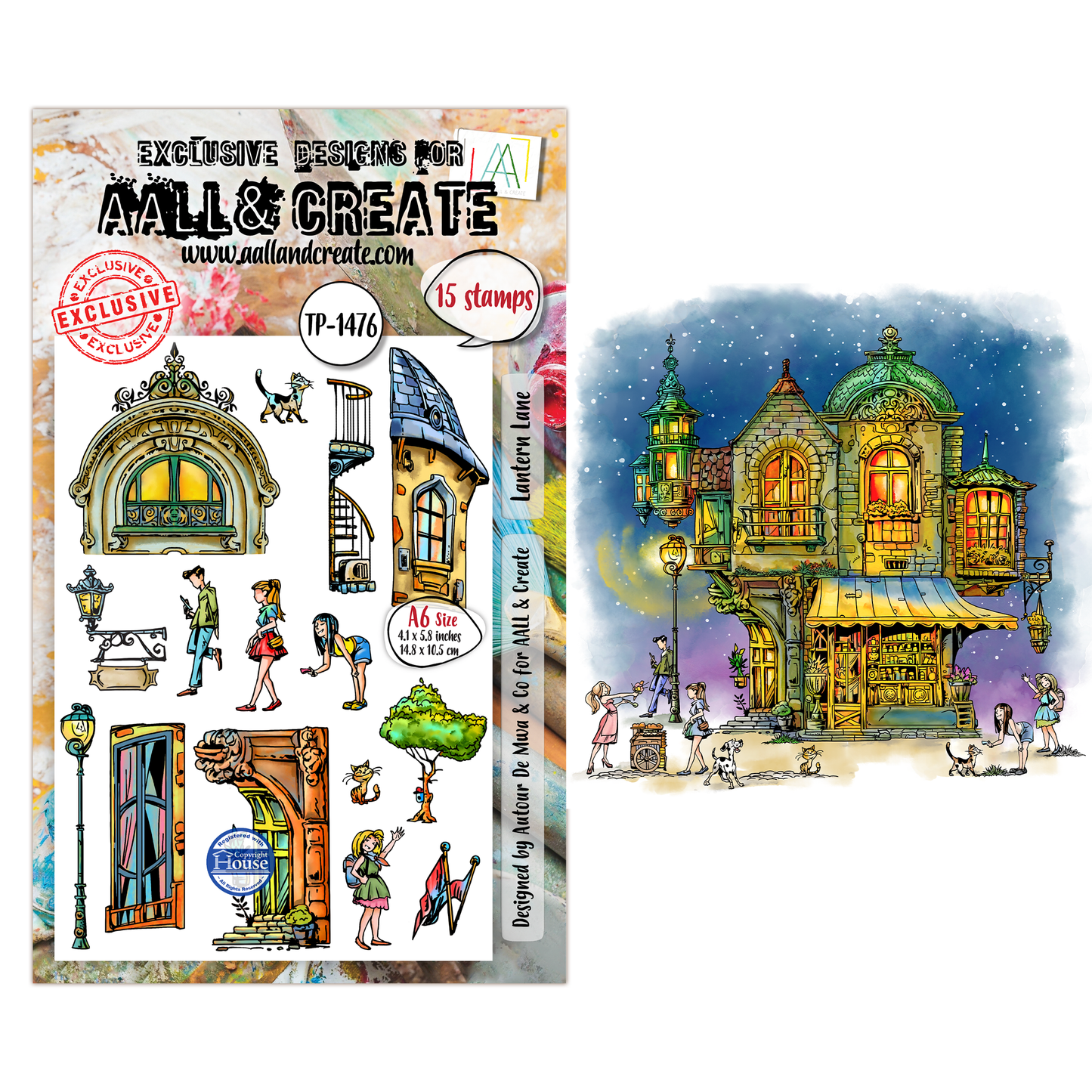 TP-1476 - A6 Stamp Set - Lantern Lane