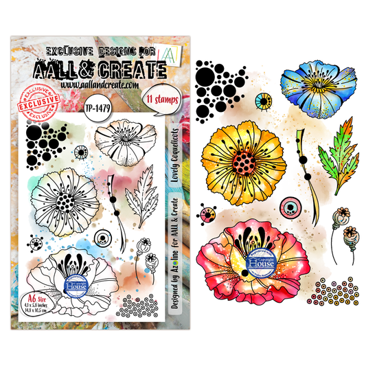 TP-1479 - A6 Stamp Sets - Lovely Coquelicots