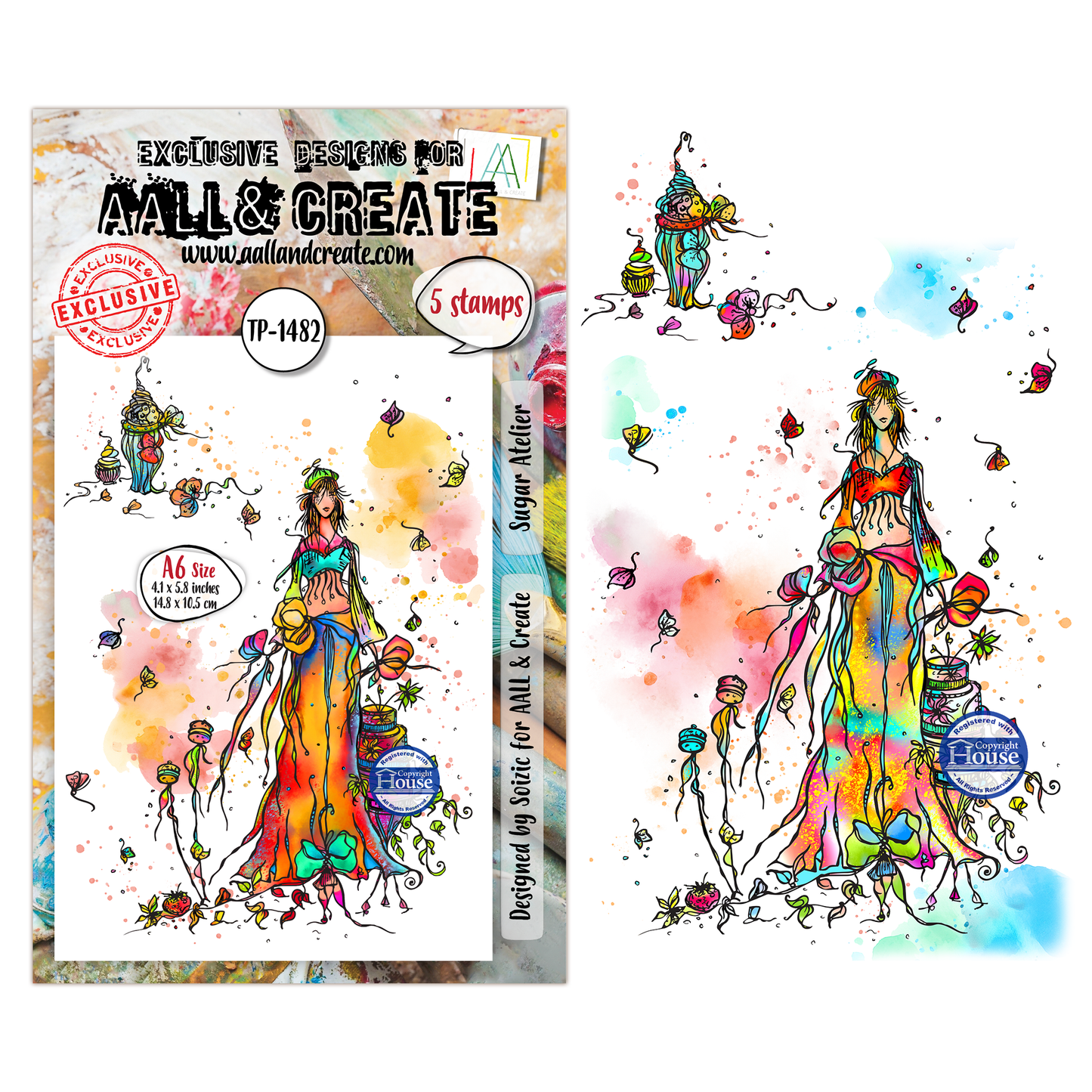 TP-1482 - A6 Stamp Sets - Sugar Atelier