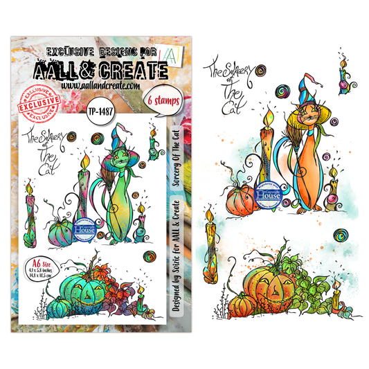 TP-1487 - A6 Stamp Set - Sorcery Of The Cat