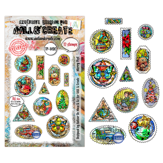 TP-1490 - A6 Stamp Set - Merry Post