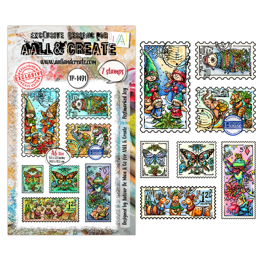 TP-1491 - A6 Stamp Set - Postmarked Joy