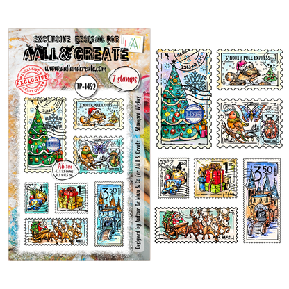 TP-1492 - A6 Stamp Set - Stamped Wishes