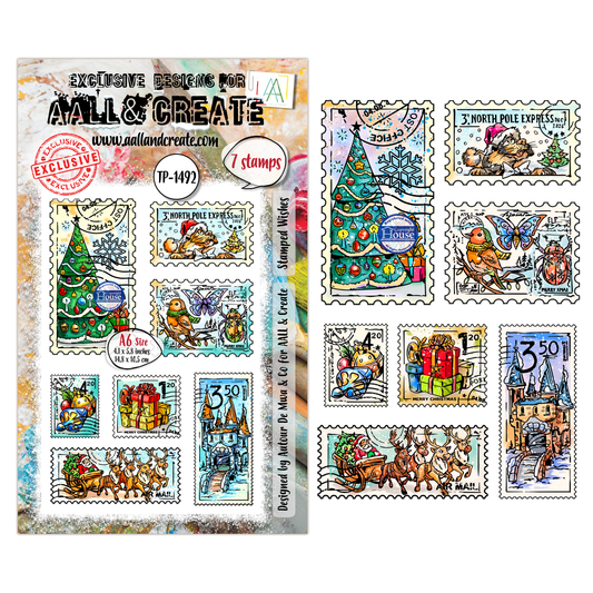 TP-1492 - A6 Stamp Set - Stamped Wishes