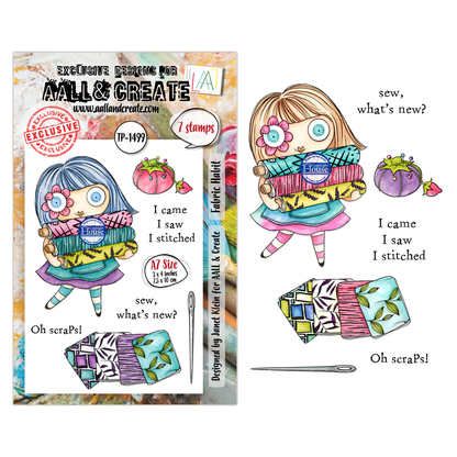 TP-1499 - A7 Stamp Set - Fabric Habit
