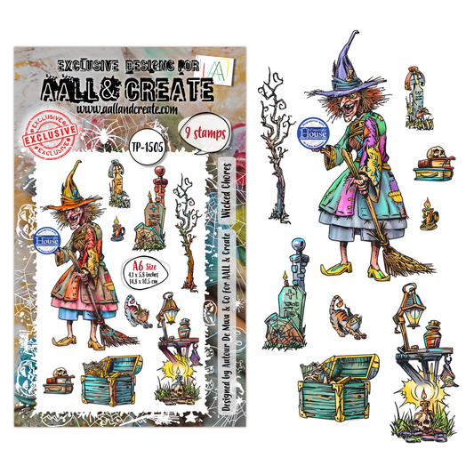 TP-1505 - A6 Stamp Set - Wicked Chores