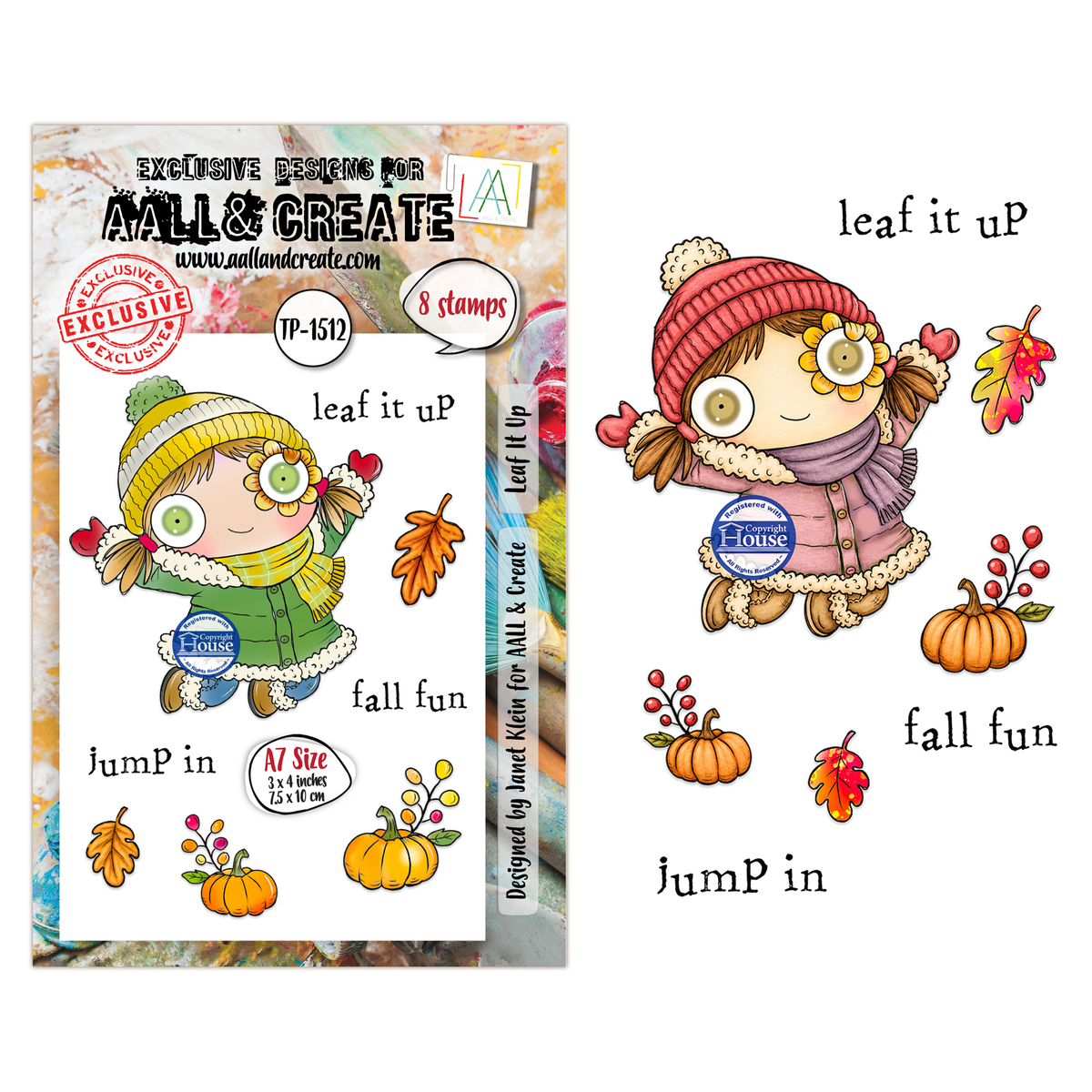 TP-1512 - A7 Stamp Set - Leaf It Up