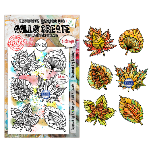 TP-1528 - A6 Stamp Set - Tombent Les Feuilles
