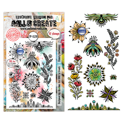 TP-1529 - A6 Stamp Set - Fleurs Curieuses