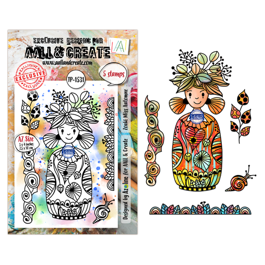 TP-1531 - A7 Stamp Set - Zouki Miss Automne
