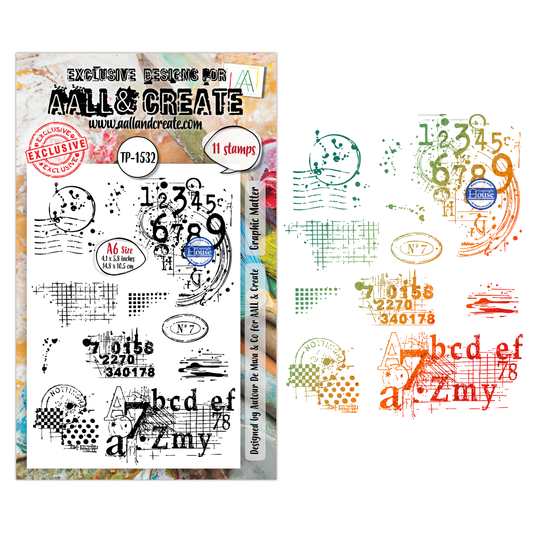 TP-1532 - A6 Stamp Set - Graphic Matter