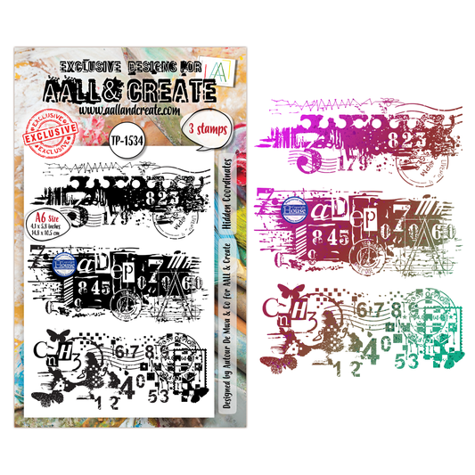 TP-1534 - A6 Stamp Set - Hidden Coordinates