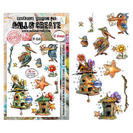 TP-1543 - A6 Stamp Set - Birdhouse of Letters