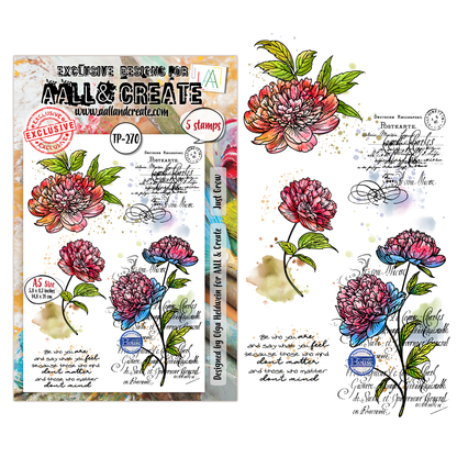 TP-270 - A5 Clear Stamp Set - Just Grow