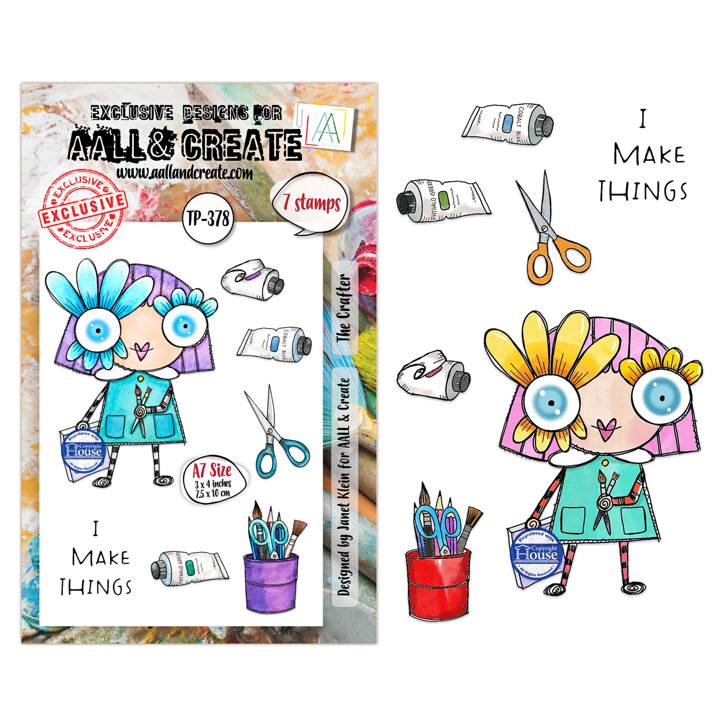 TP-378 - A7 Clear Stamp Set - The Crafter