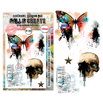 TP-392 - A5 Clear Stamp Set - Memento Mori