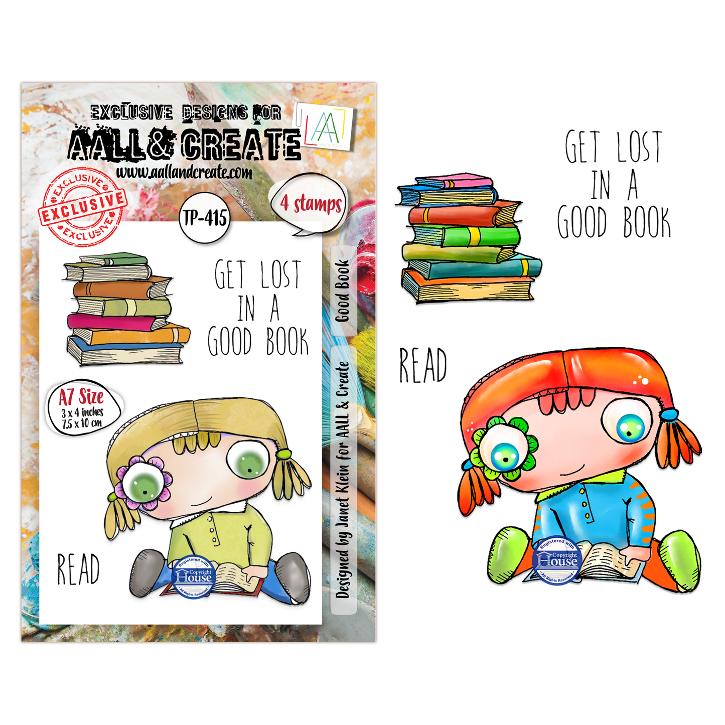 TP-415 - A7 Clear Stamp Set - Good Book