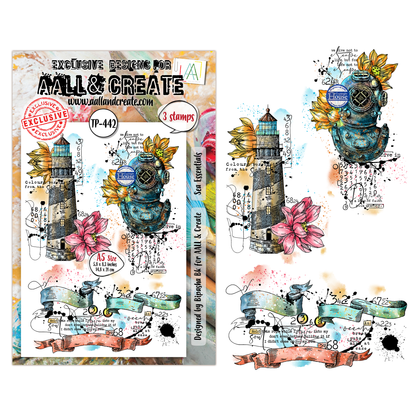 TP-442 - A5 Clear Stamp Set - Sea Essentials