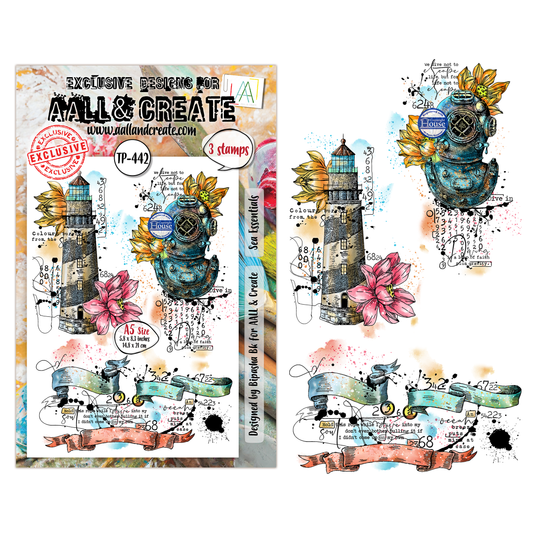 TP-442 - A5 Clear Stamp Set - Sea Essentials
