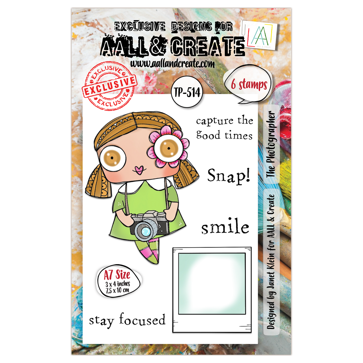 TP-514 - A7 Clear Stamp Set - The Photographer