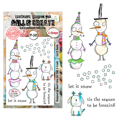 TP-580 - A6 Clear Stamp Set - Let It Snow