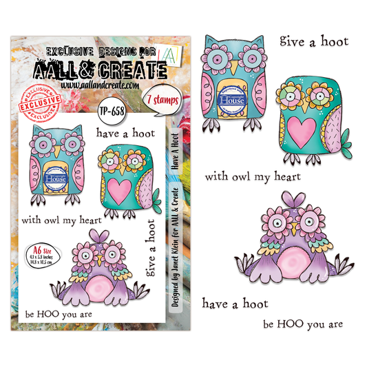 TP-658 - A6 Clear Stamp Set - Have A Hoot