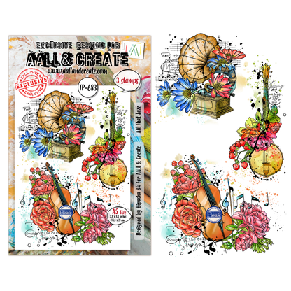 TP-683 - A5 Clear Stamp Set - All That Jazz