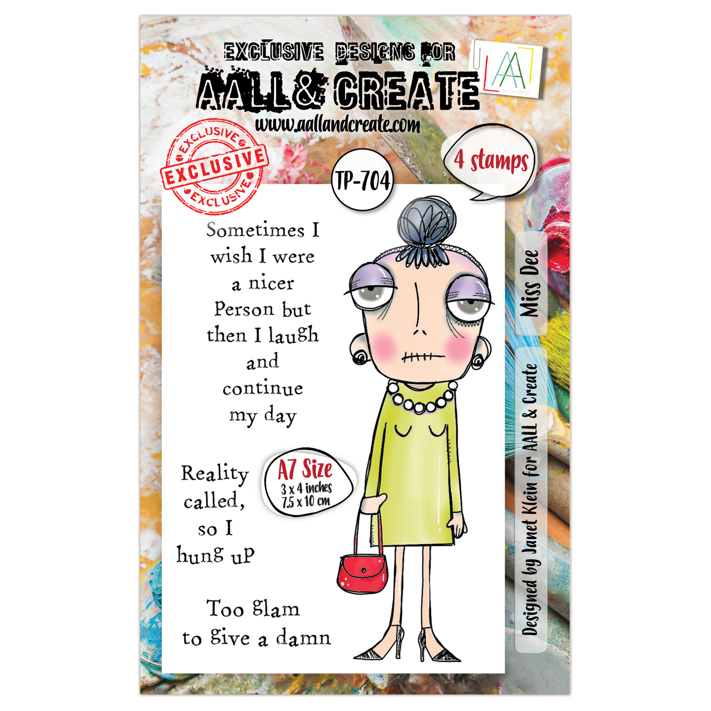 TP-704 - A7 Clear Stamp Set - Miss Dee