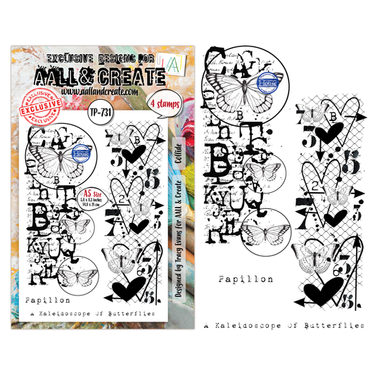 TP-731 - A5 Stamp Set - Papillon