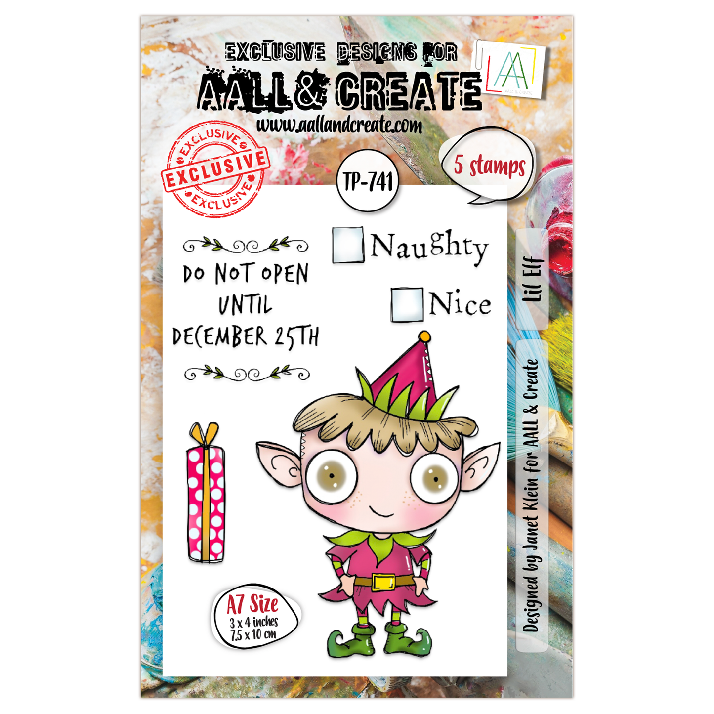 TP-741 - A7 Clear Stamp Set - Lil Elf