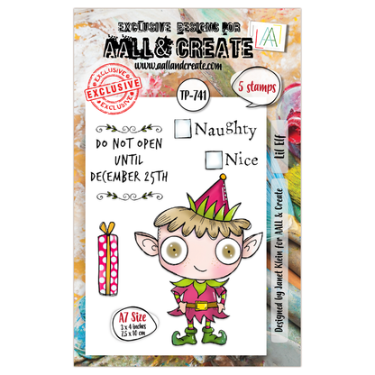 TP-741 - A7 Clear Stamp Set - Lil Elf