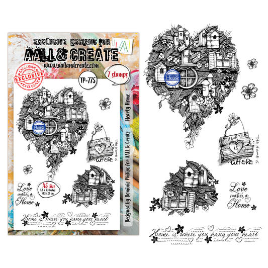 TP-775 - A5 Clear Stamp Set - Hearty Home