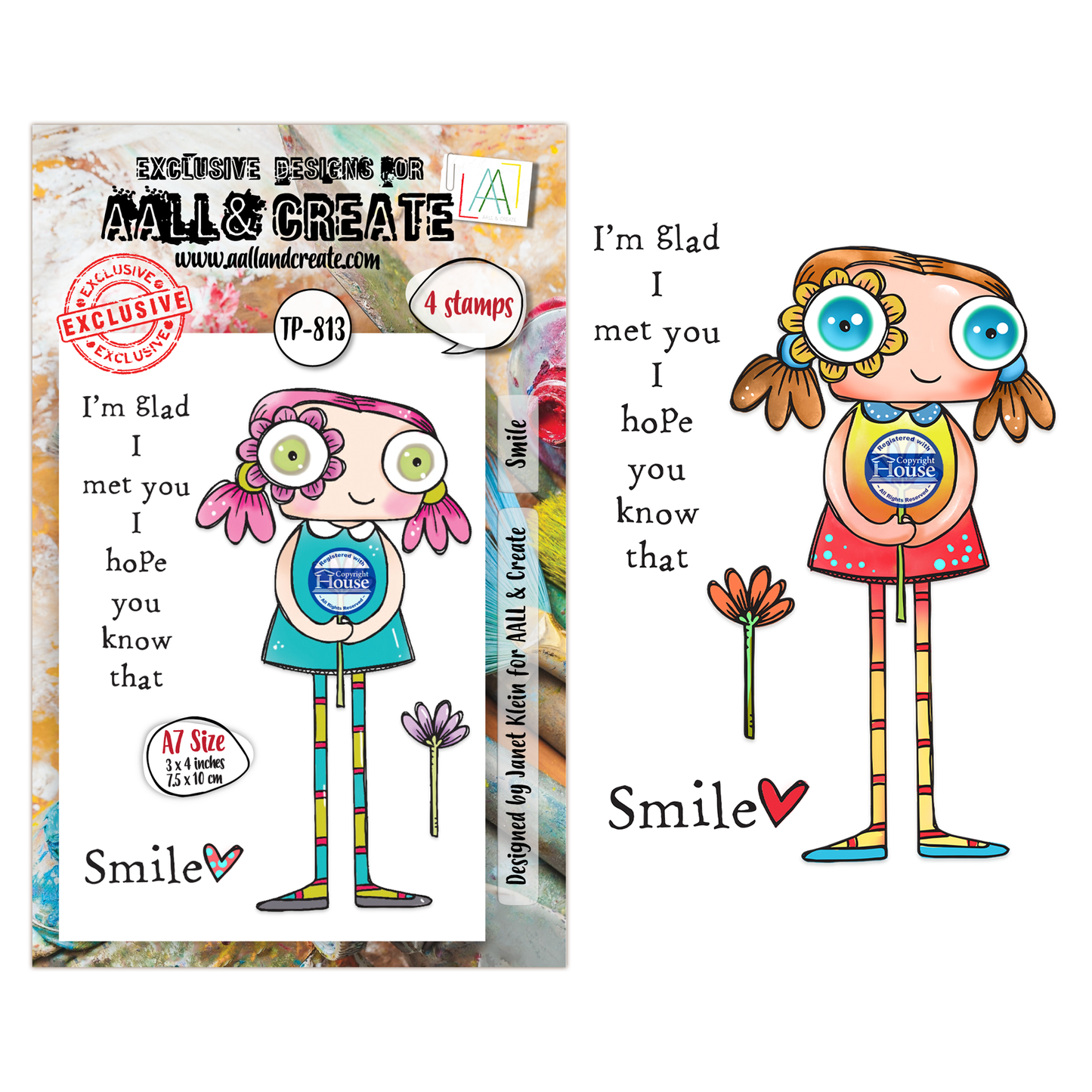 TP-813 - A7 Clear Stamp Set - Smile