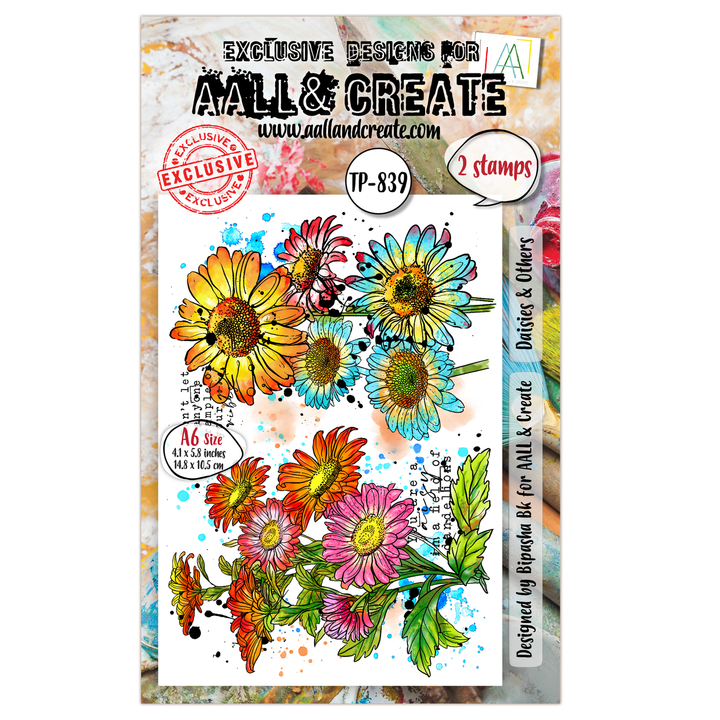 TP-839 - A6 Clear Stamp Set - Daisies & Others