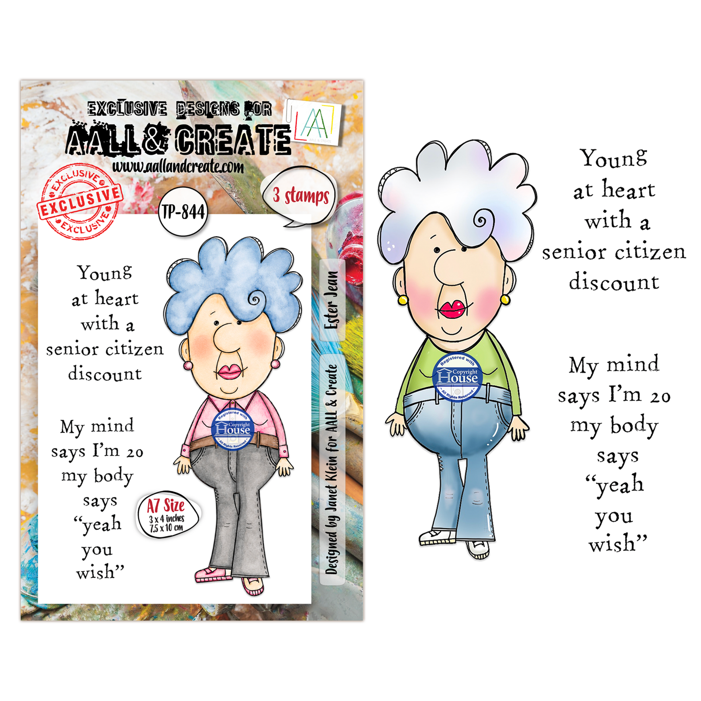 TP-844 - A7 Clear Stamp Set - Ester Jean