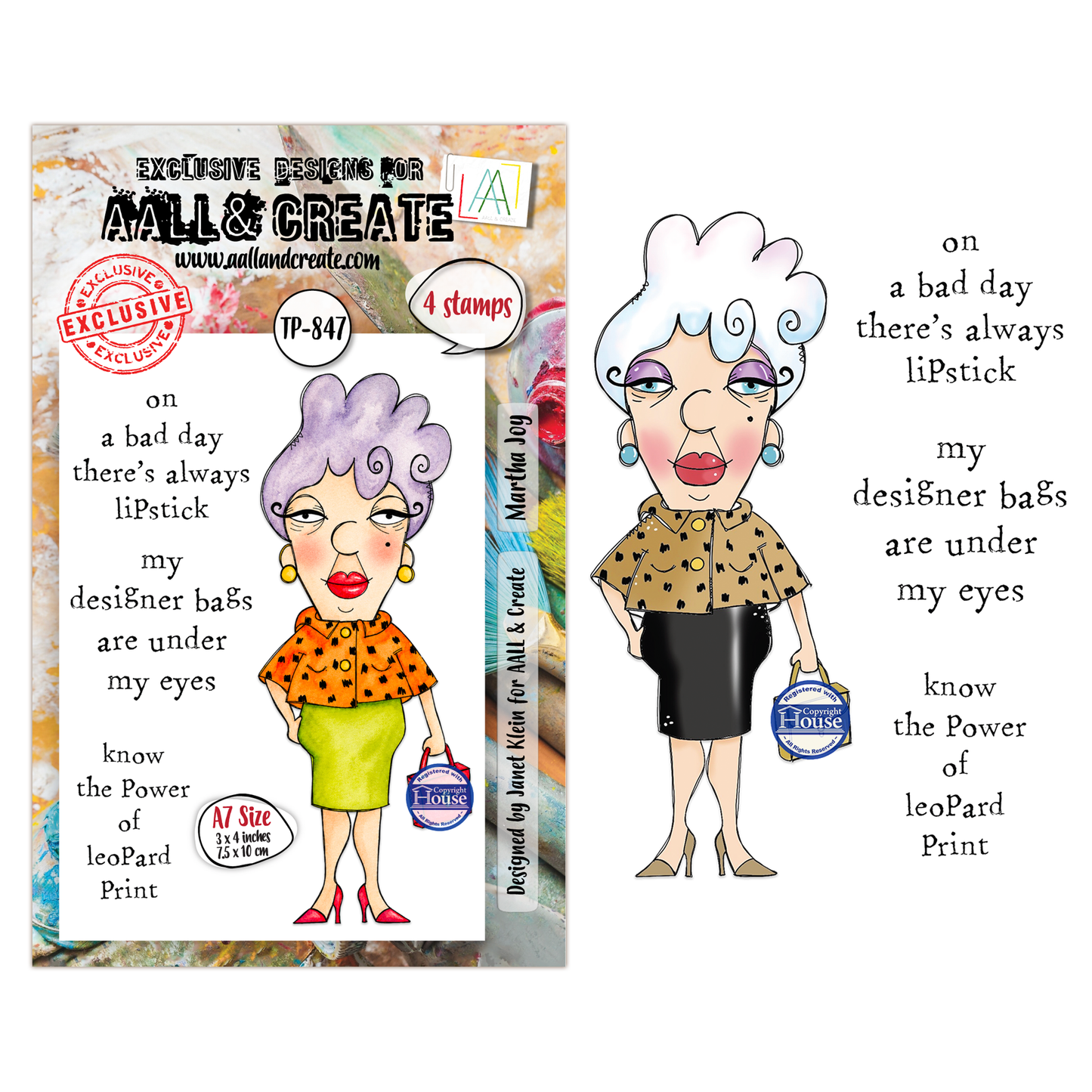 TP-847 - A7 Clear Stamp Set - Martha Joy