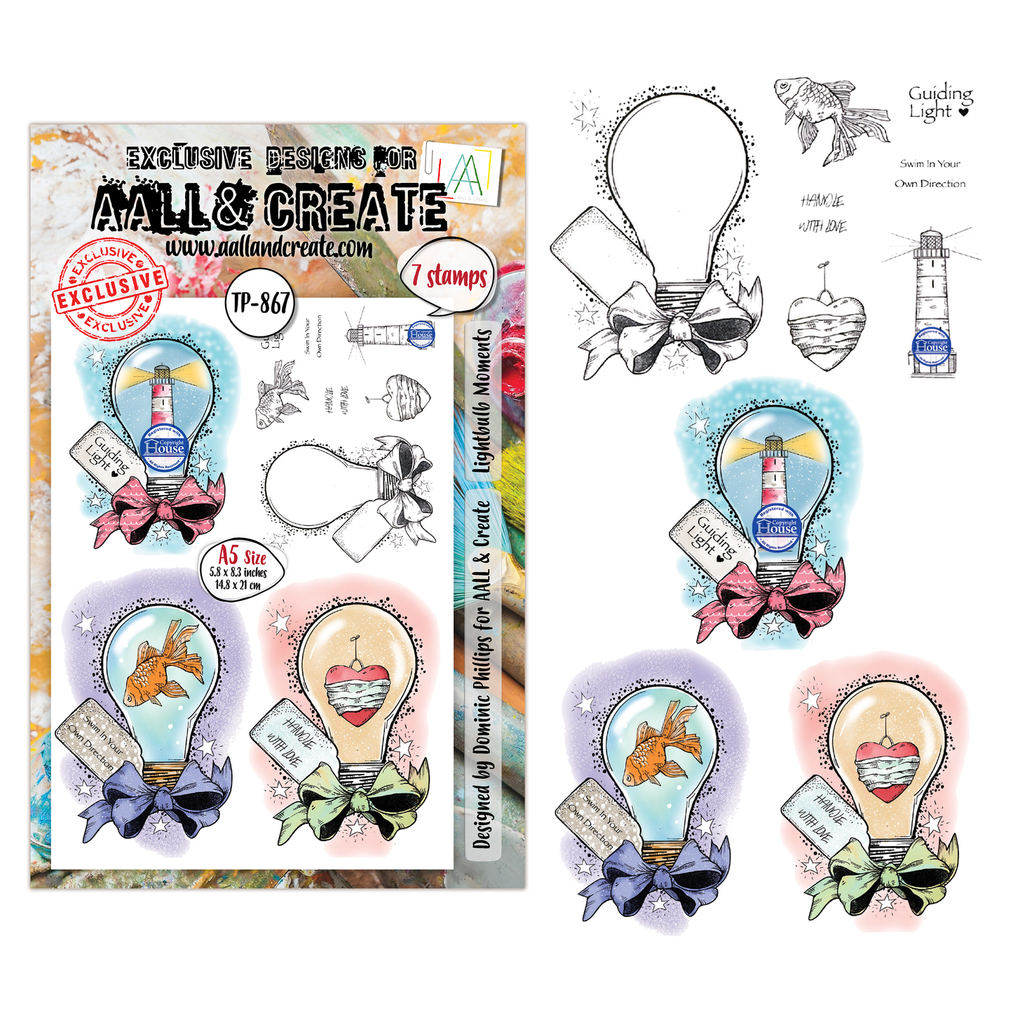 TP-867 - A5 Clear Stamp Set - Lightbulb Moments