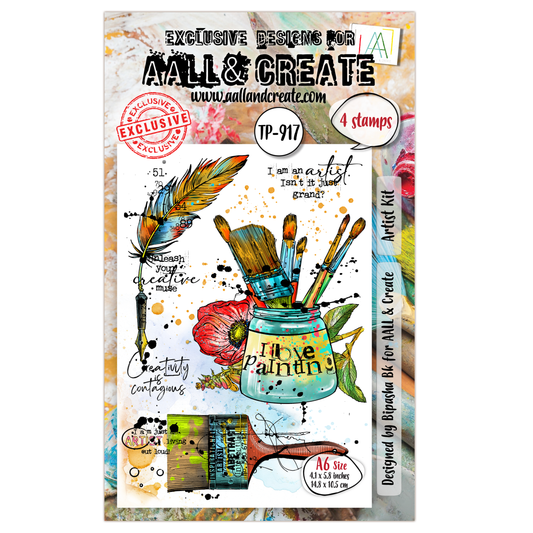 TP-917 - A6 Clear Stamp Set - Artist Kit