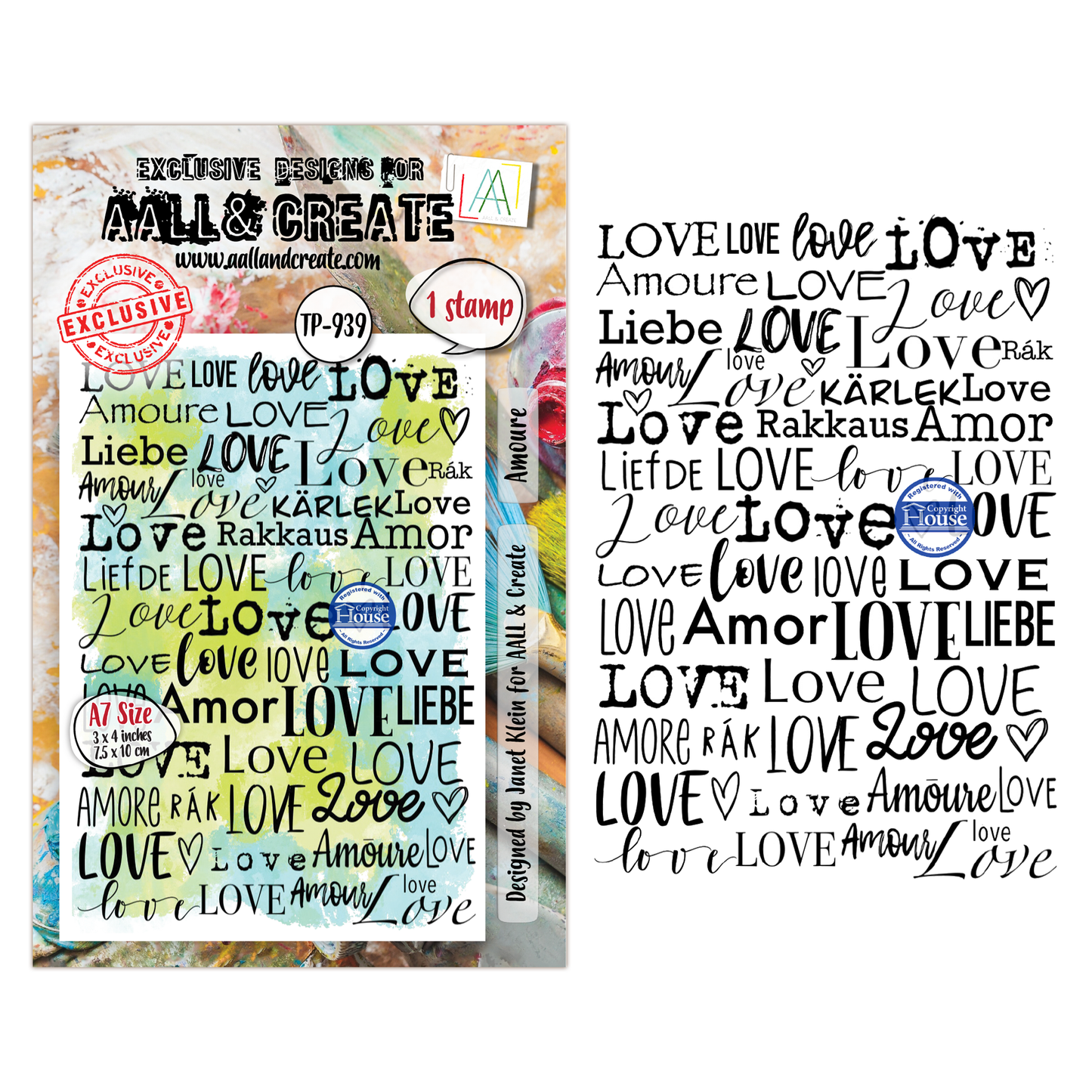 TP-939 - A7 Stamp Set - Amour