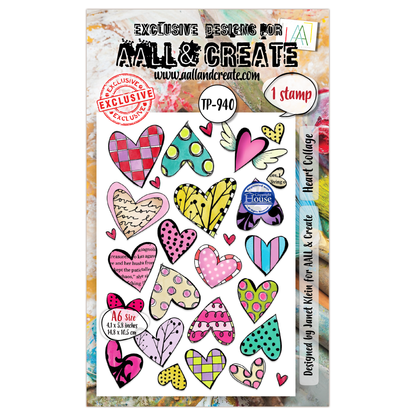 TP-940 - A6 Stamp Set - Heart Collage
