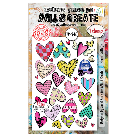 TP-940 - A6 Stamp Set - Heart Collage