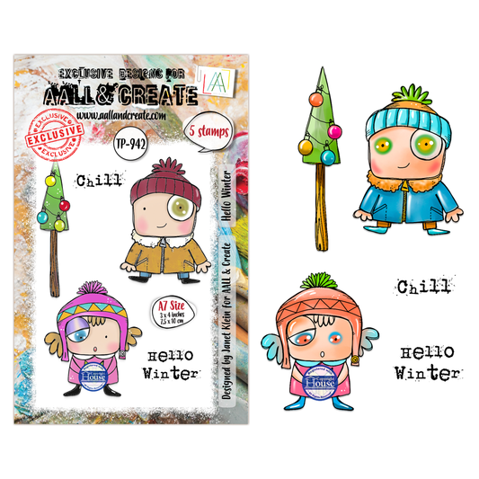 TP-942 - A7 Stamp Set - Hello Winter