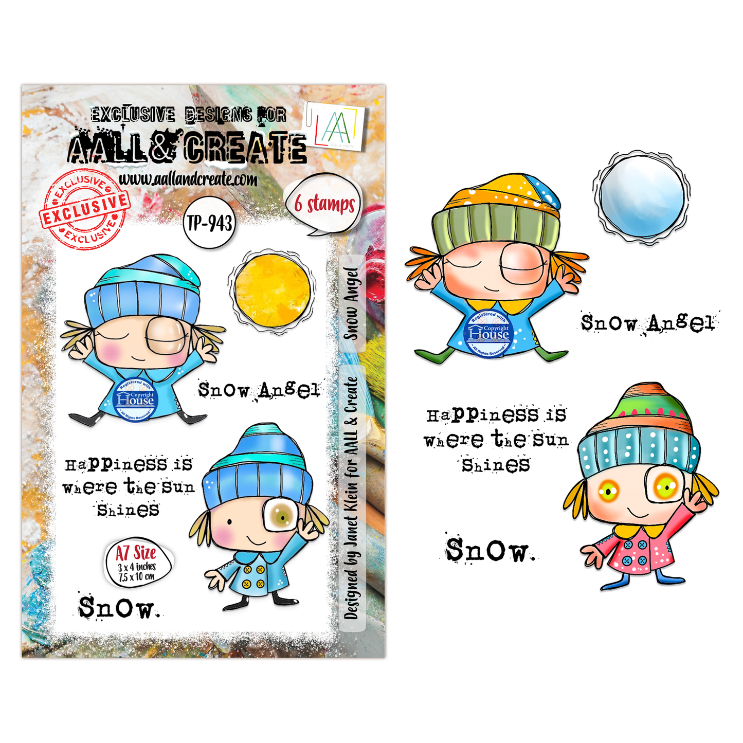 TP-943 - A7 Stamp Set - Snow Angel